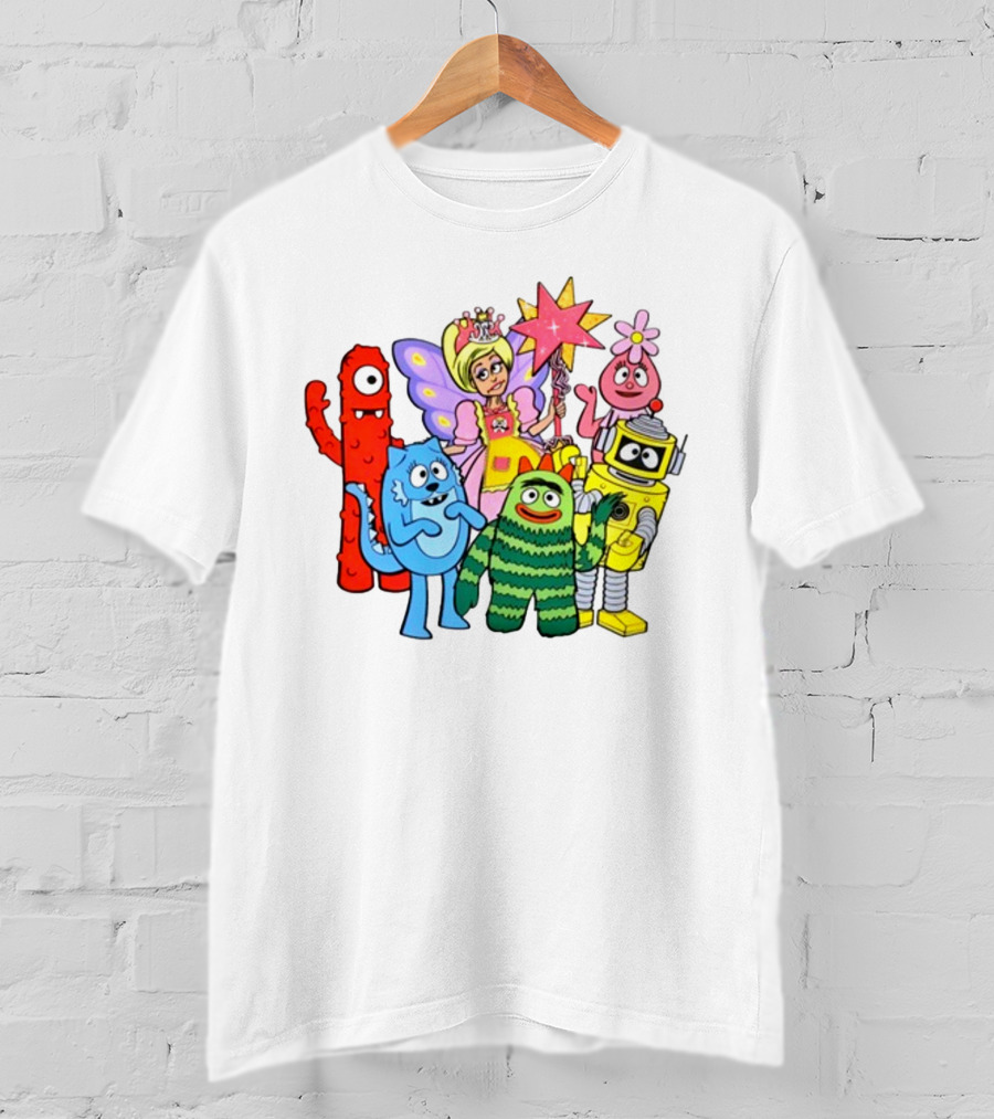 Yogabbagabba Amy Sedaris Yo Gabba Gabba Characters With Princess Star Fairy T-Shirt