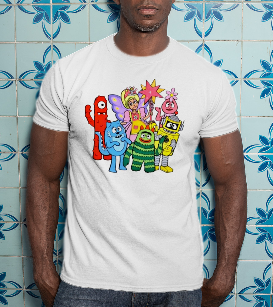 Yogabbagabba Amy Sedaris Yo Gabba Gabba Characters With Princess Star Fairy T-Shirt