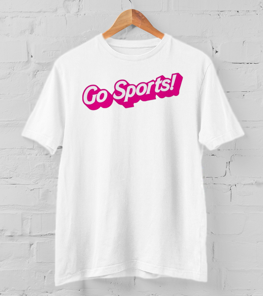 Go Sports Barbie Logo Style Text Playful Pink T-Shirt