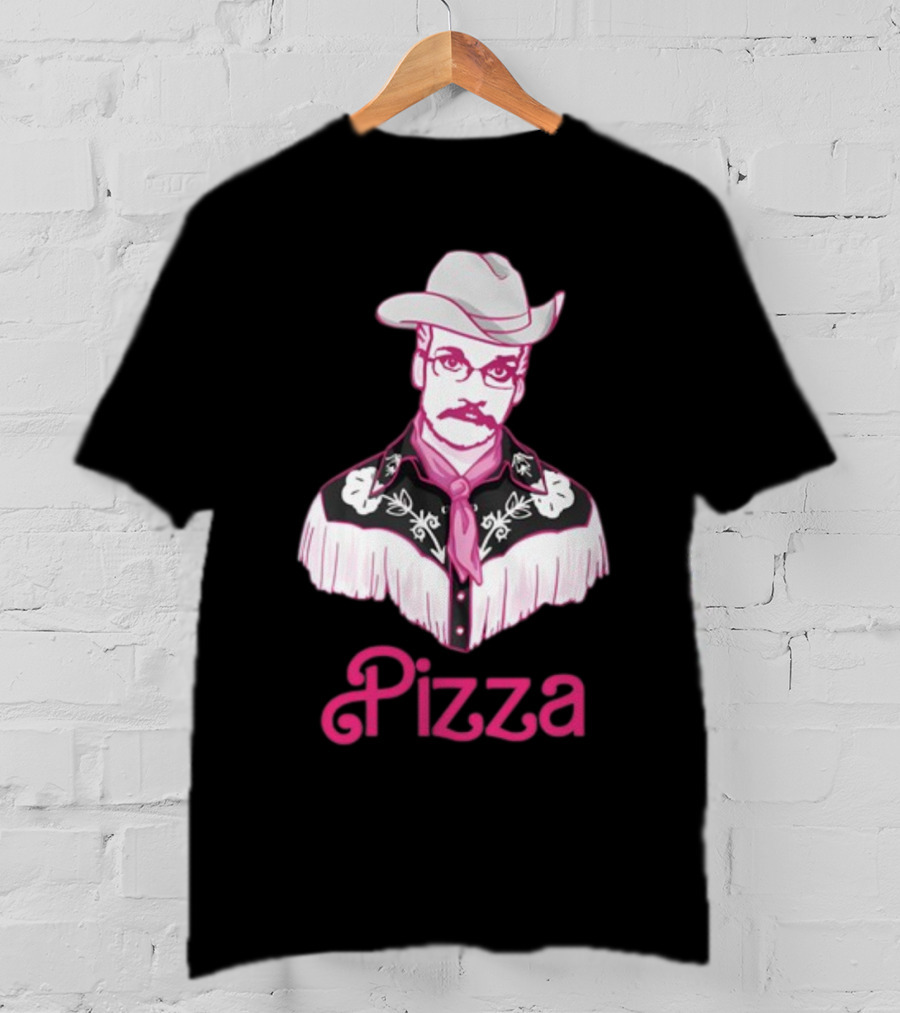 John Pizza Cowboy With Pink Fringe T-Shirt