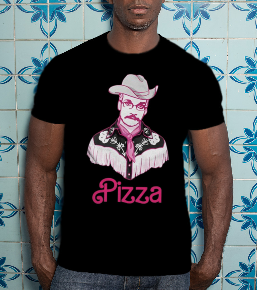 John Pizza Cowboy With Pink Fringe T-Shirt