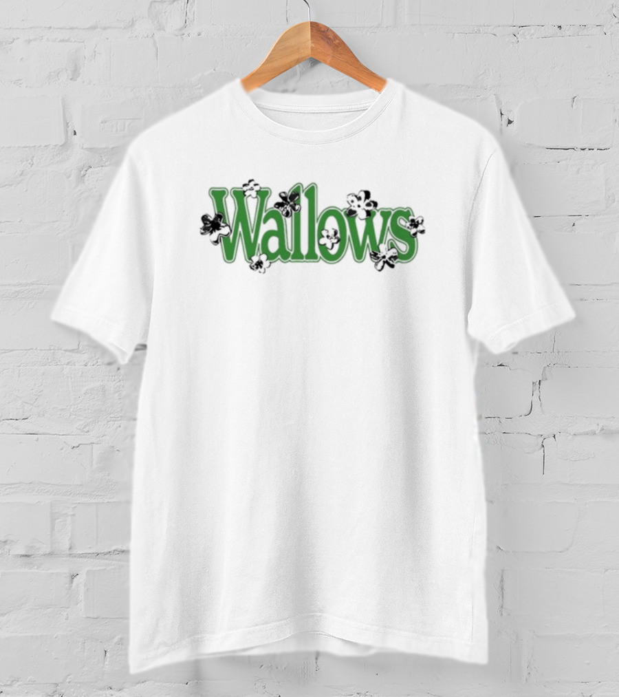 Wallows Green Floral Logo Wallowsmusic T-Shirt