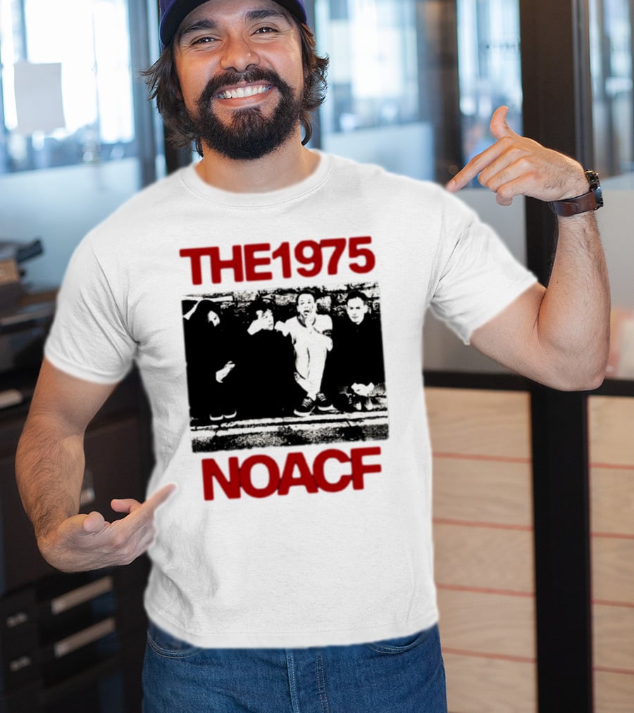 The 1975 NOACF Photo Black And White Group Image T-Shirt