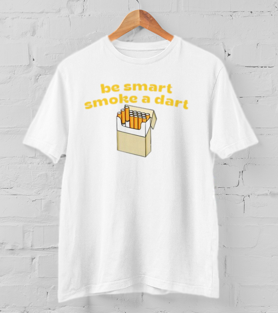 Be Smart Smoke A Dart Cigarette Pack T-Shirt