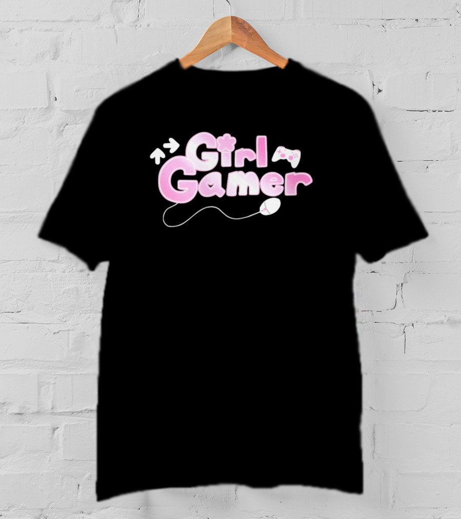 Girl Gamer Arrows Console Controller Mouse T-Shirt