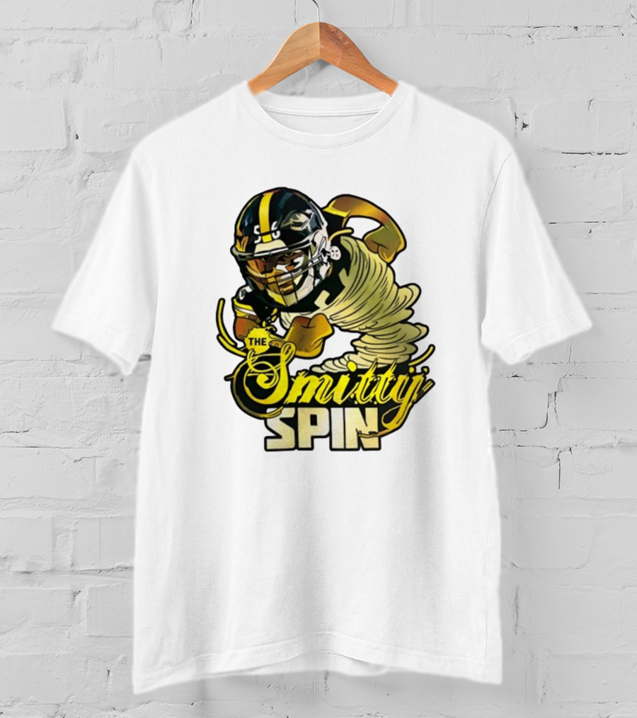 The Smitty Spin Football Player Iconic Action T-Shirt