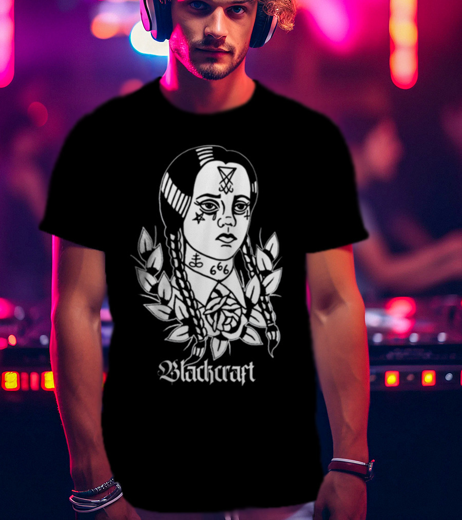 Blackcraft 666 Occult Wednesday Addams T-Shirt