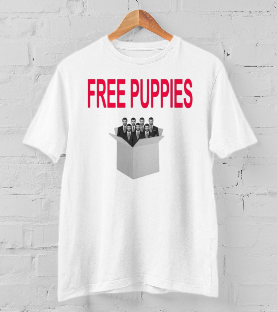 Free Puppies Men In Box T-Shirt