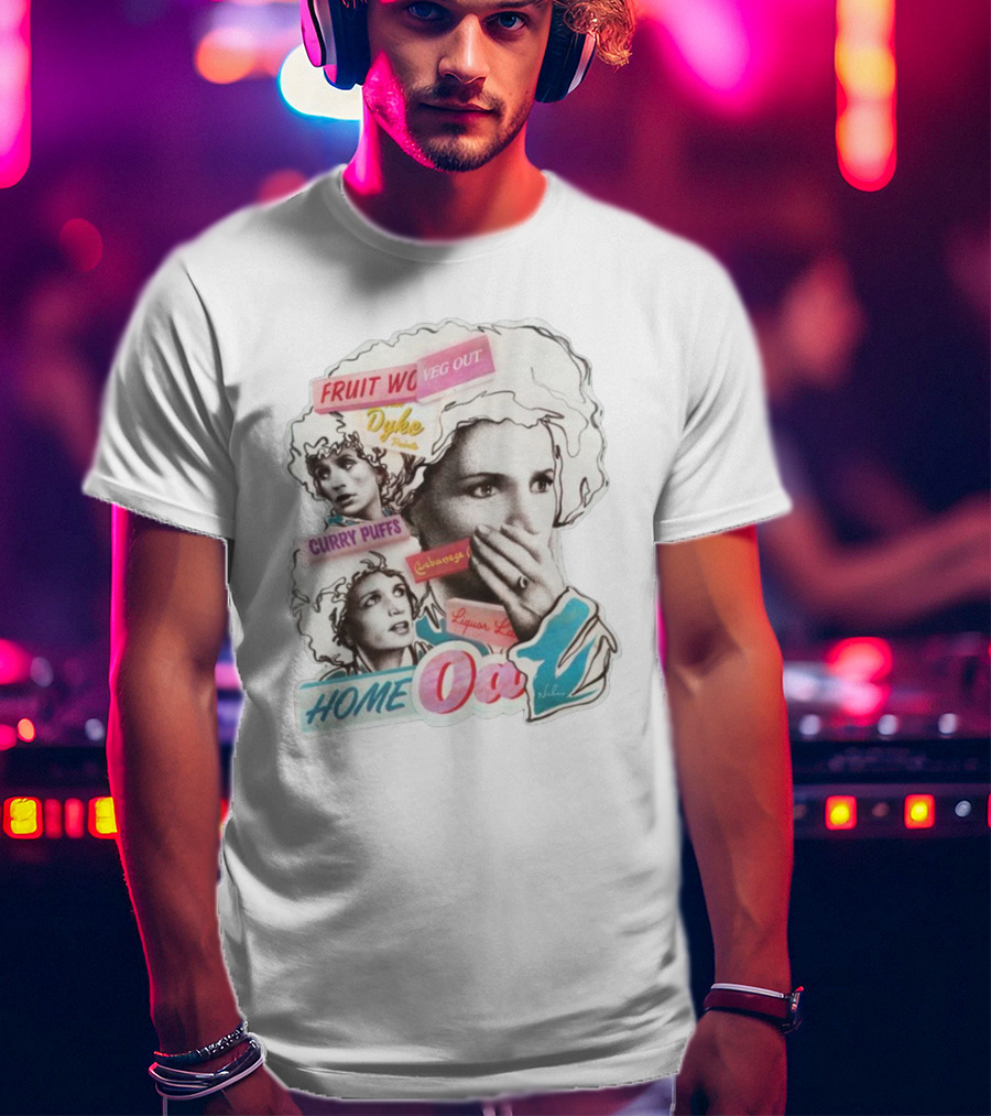 Homeoa Nordacious Fruit Wo Veg Out Dyke Curry Puffs Cubanoas Liquor Land T-Shirt
