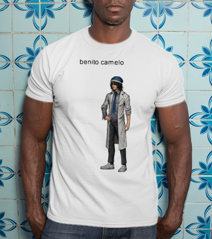 Sempre Benito Camelo Character In White Coat And Blue Hat T-Shirt