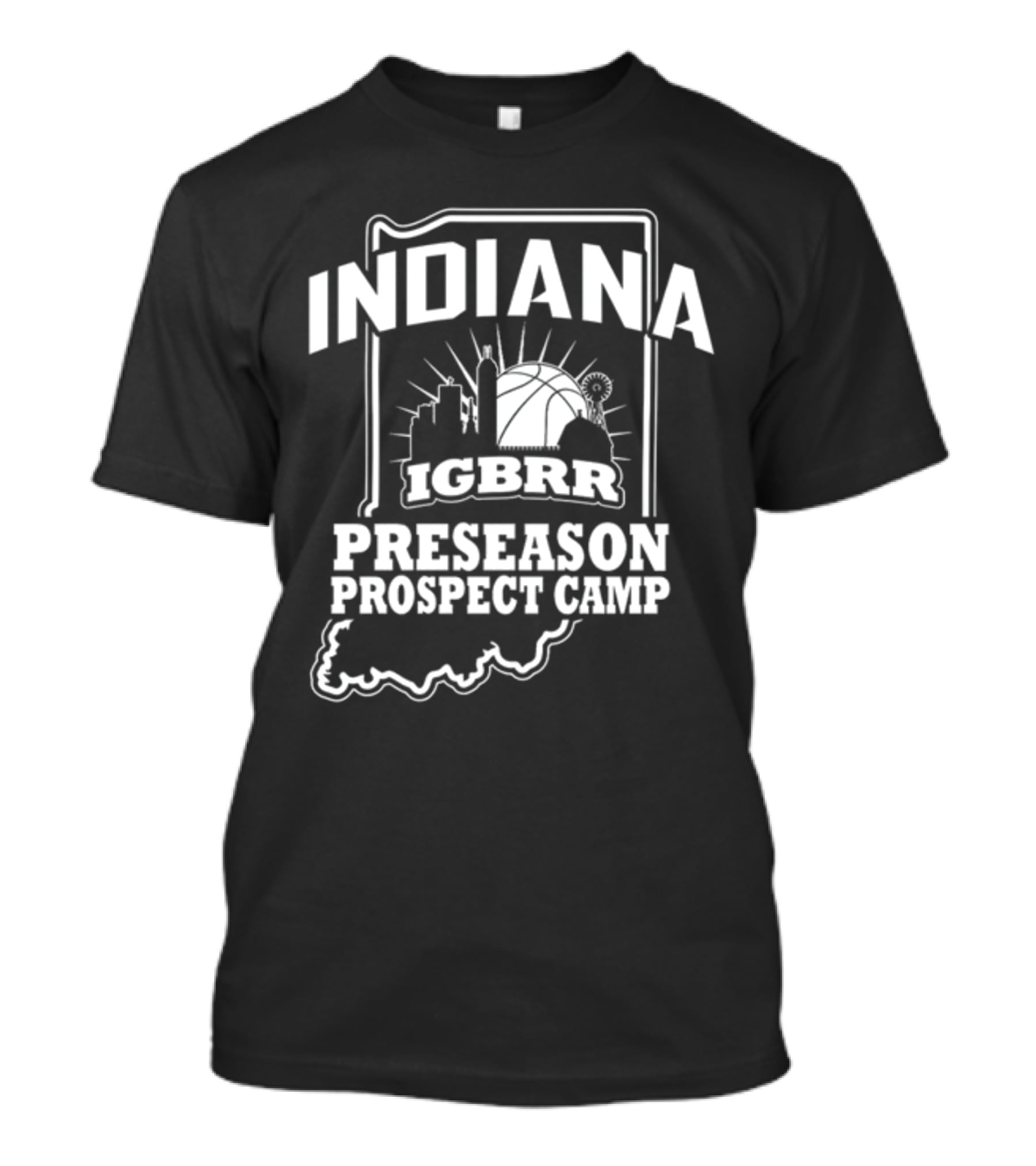 Indiana IGBRR Basketball Preseason Prospect Camp Skyline T-Shirt