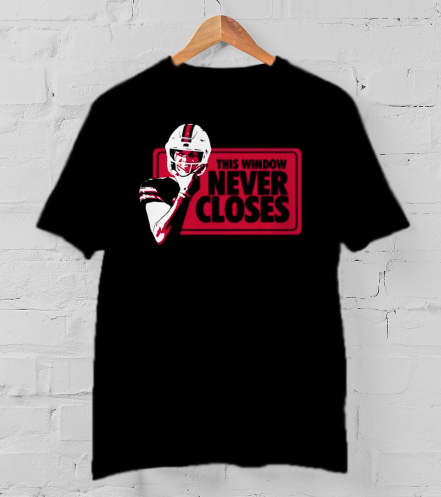This Window Never Closes Football Player T-Shirt
