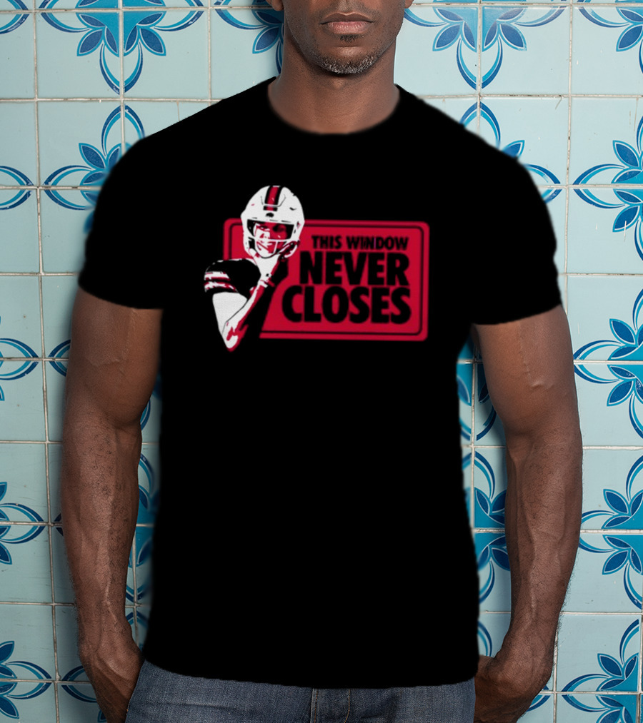 This Window Never Closes Football Player T-Shirt