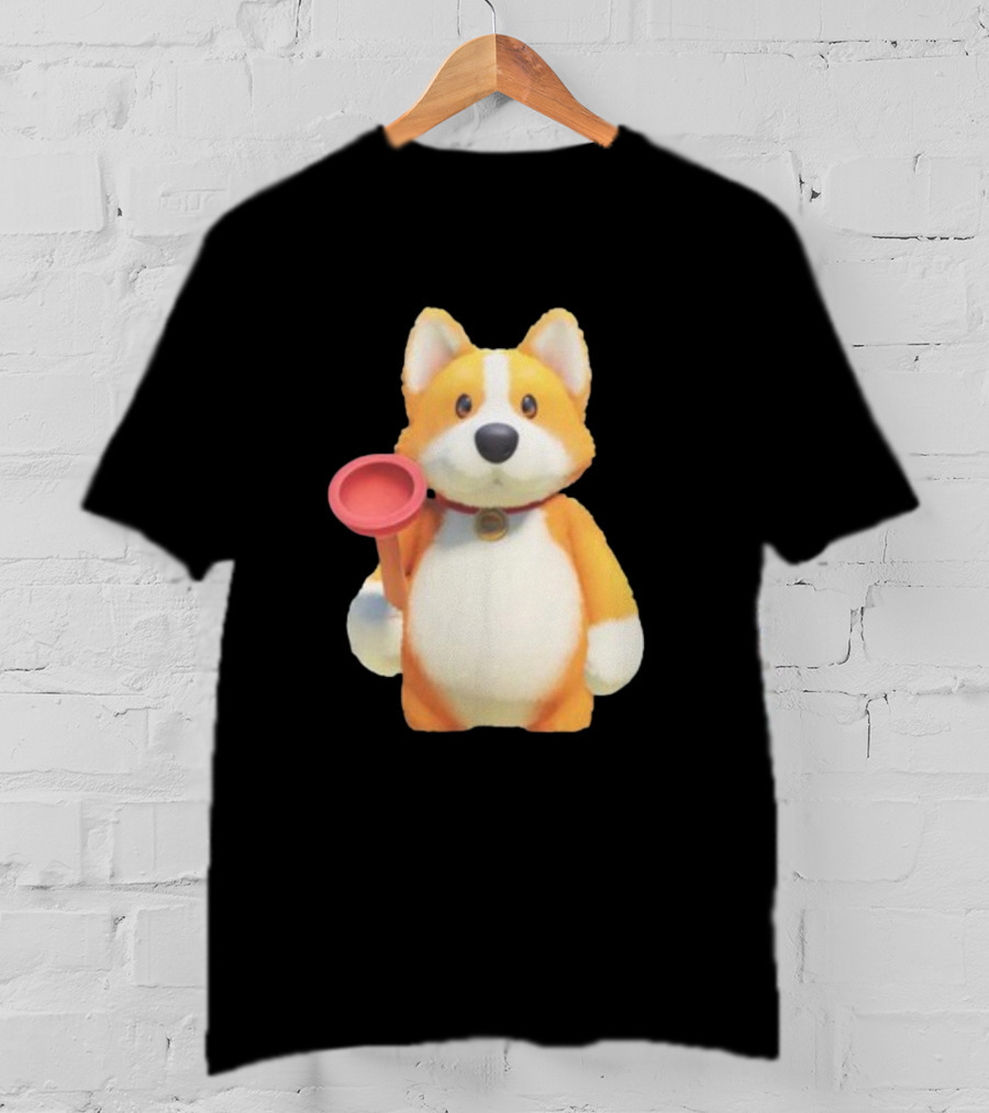 Xbox Gear Party Animals Corgi Figure With Plunger Animation T-Shirt