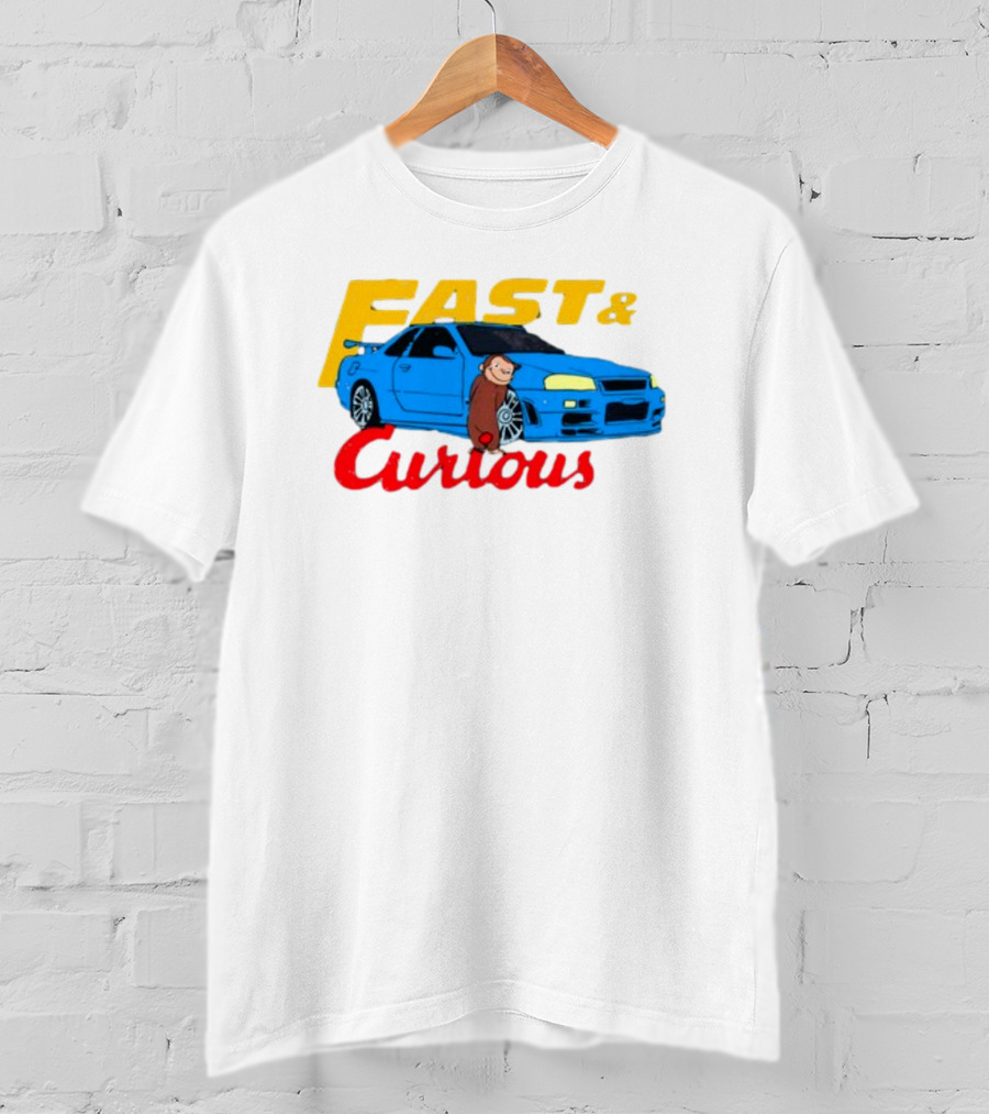 Fast And Curious Car Adventure With Curious Monkey T-Shirt