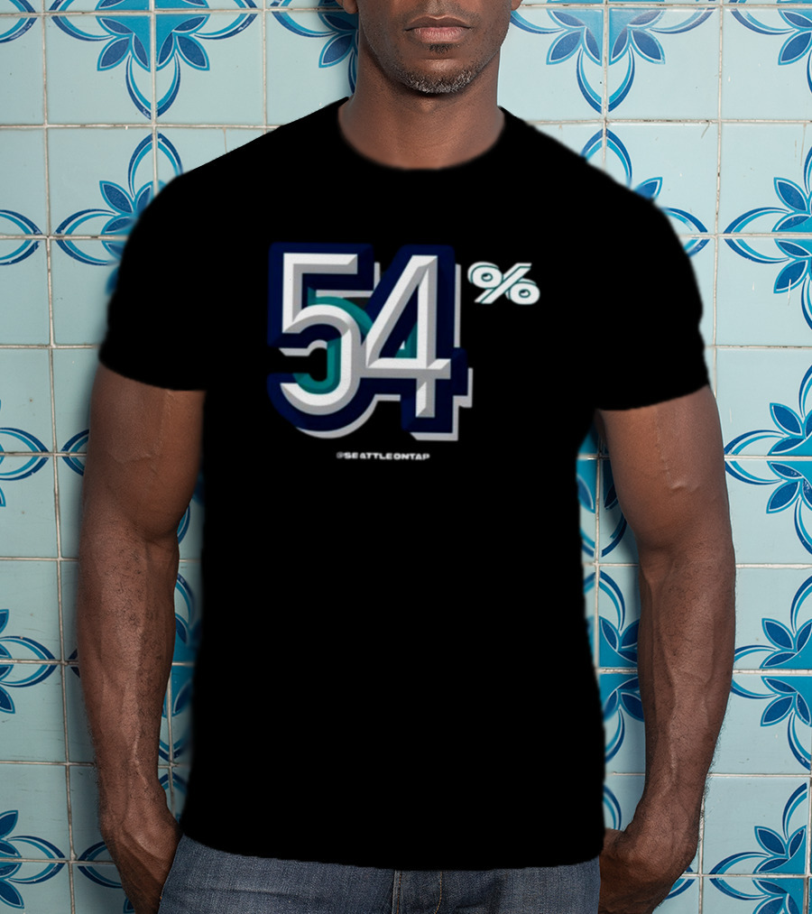 Seattle Baseball 54% @seattleontap T-Shirt