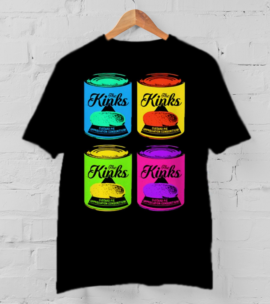 The Kinks Custard Pie Appreciation Consortium Pop Art Cans T-Shirt