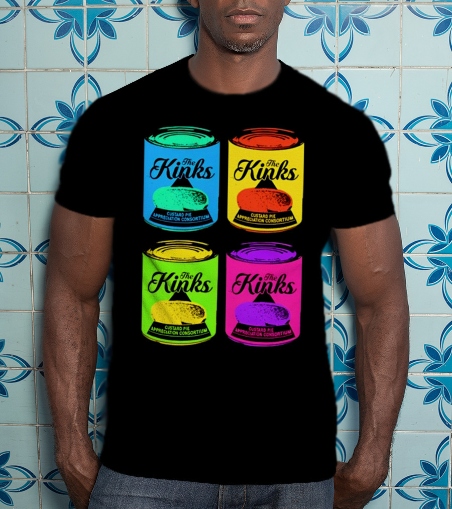 The Kinks Custard Pie Appreciation Consortium Pop Art Cans T-Shirt