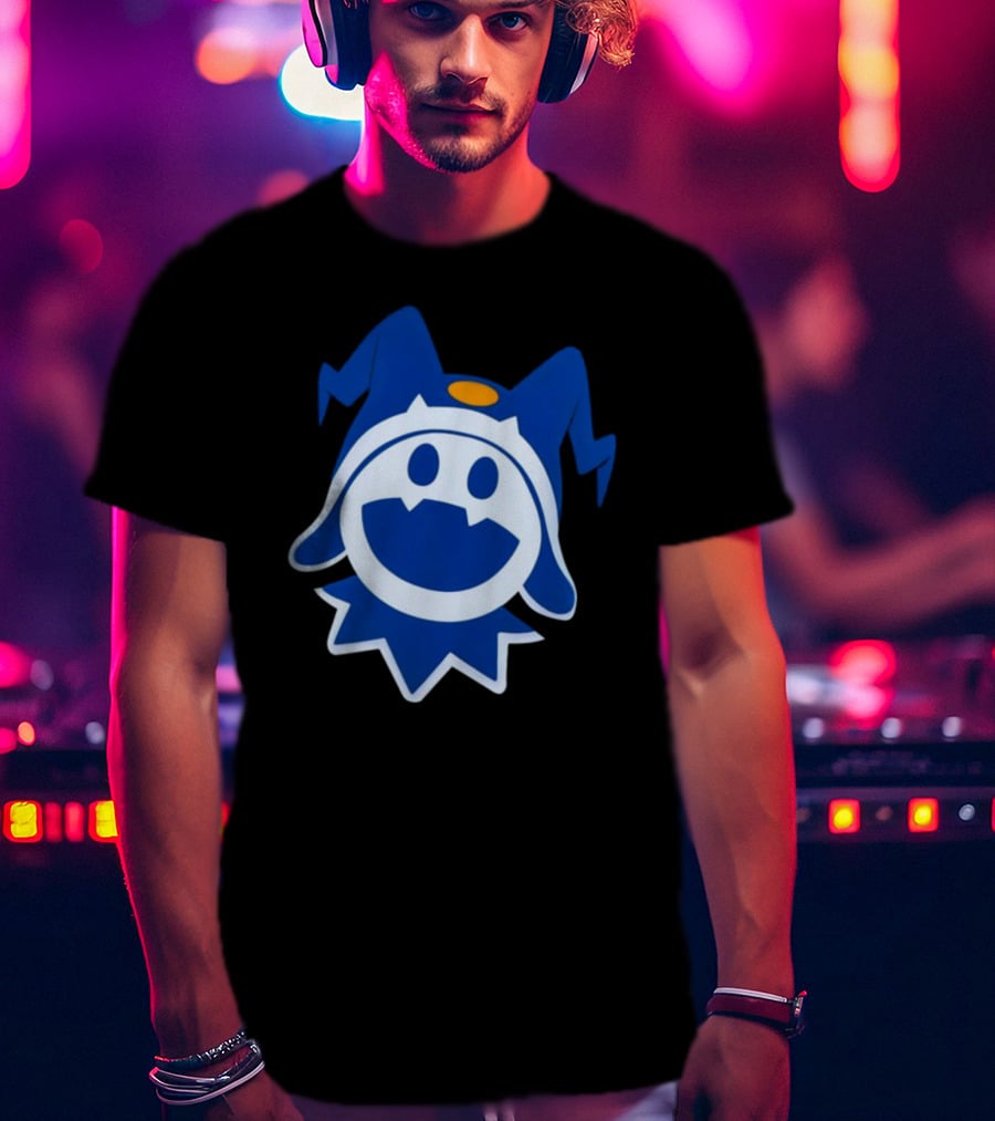 Hee Ho Jack Frost Persona Atlus SMT Iconic Blue Character T-Shirt