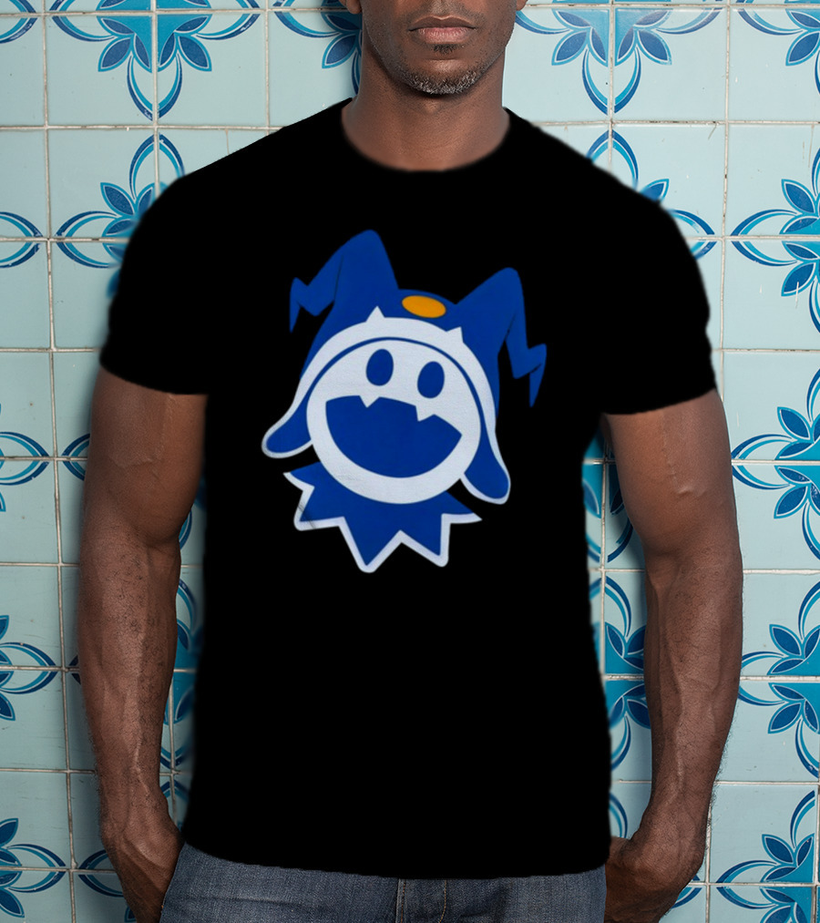 Hee Ho Jack Frost Persona Atlus SMT Iconic Blue Character T-Shirt