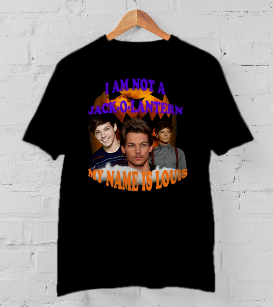 Sadstreet I Am Not A Jack-O-Lantern My Name Is Louis Pumpkin Faces T-Shirt