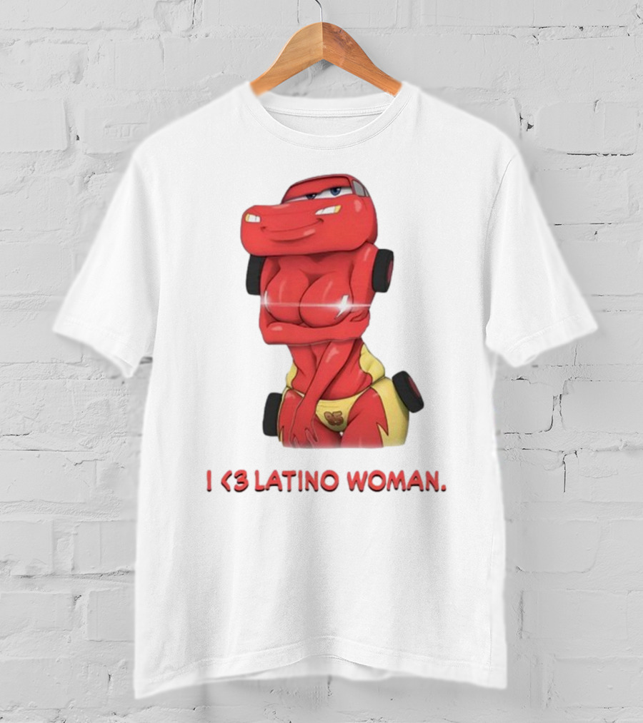 I Love Latino Woman Lightning McQueen T-Shirt