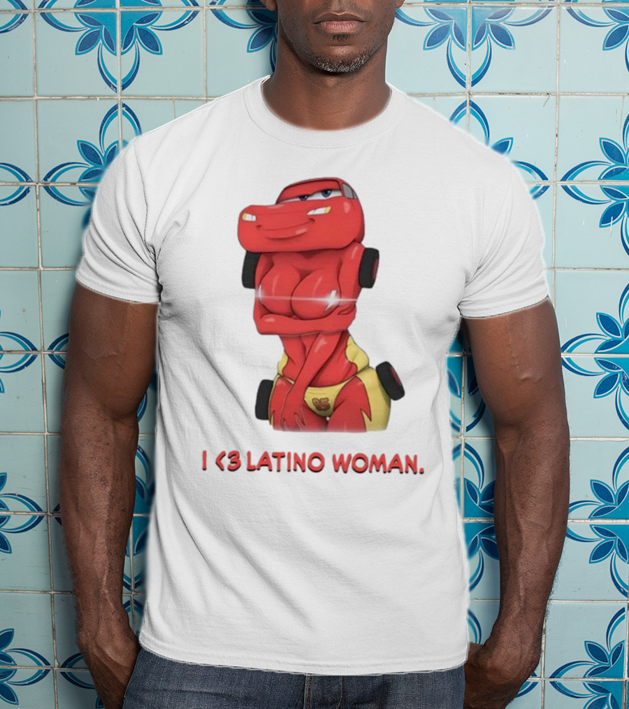 I Love Latino Woman Lightning McQueen T-Shirt