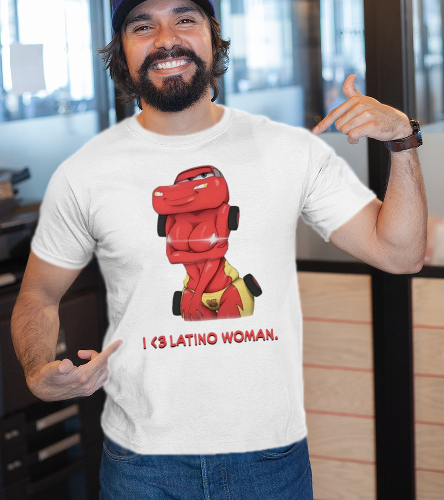 I Love Latino Woman Lightning McQueen T-Shirt