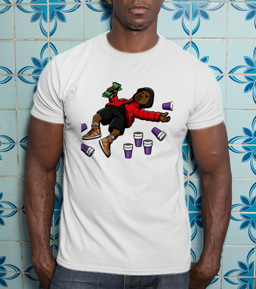 Brudderman Ayoolii Ayoolii Throwed Purple Cups And Cash Vibes T-Shirt