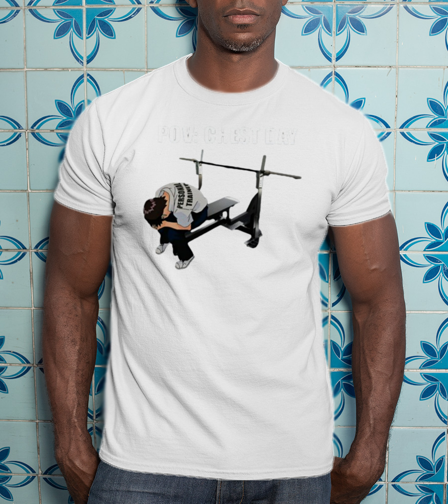 POV Chest Day Personal Trainer Bench Press Moment T-Shirt