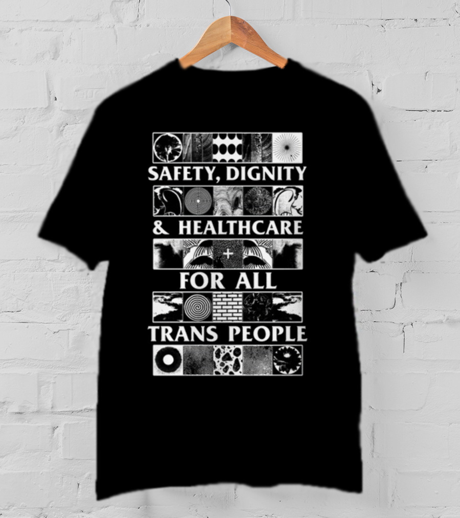 Safety Dignity Healthcare Trans People Spirals T-Shirt