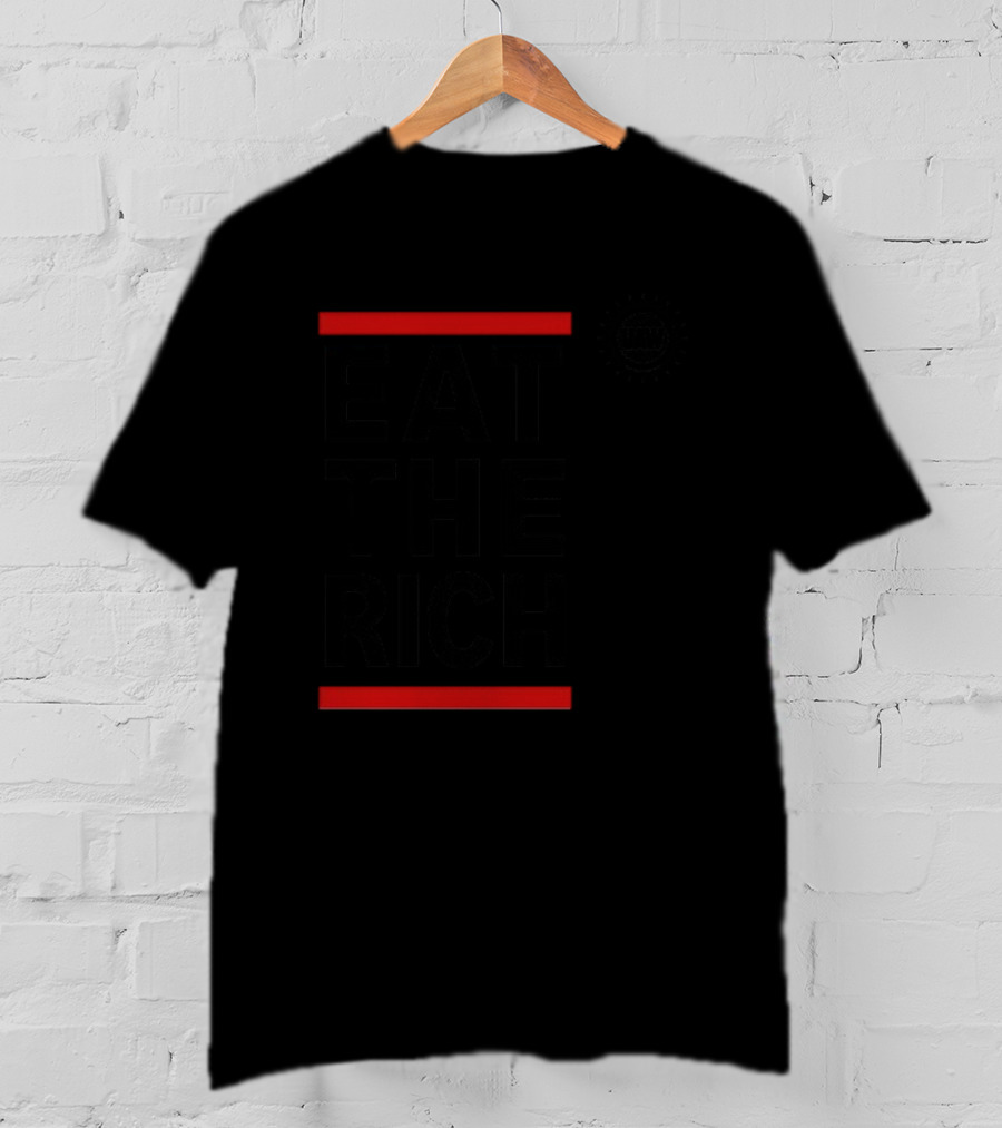 UAW Shawn Fain Eat The Rich Black And Red T-Shirt