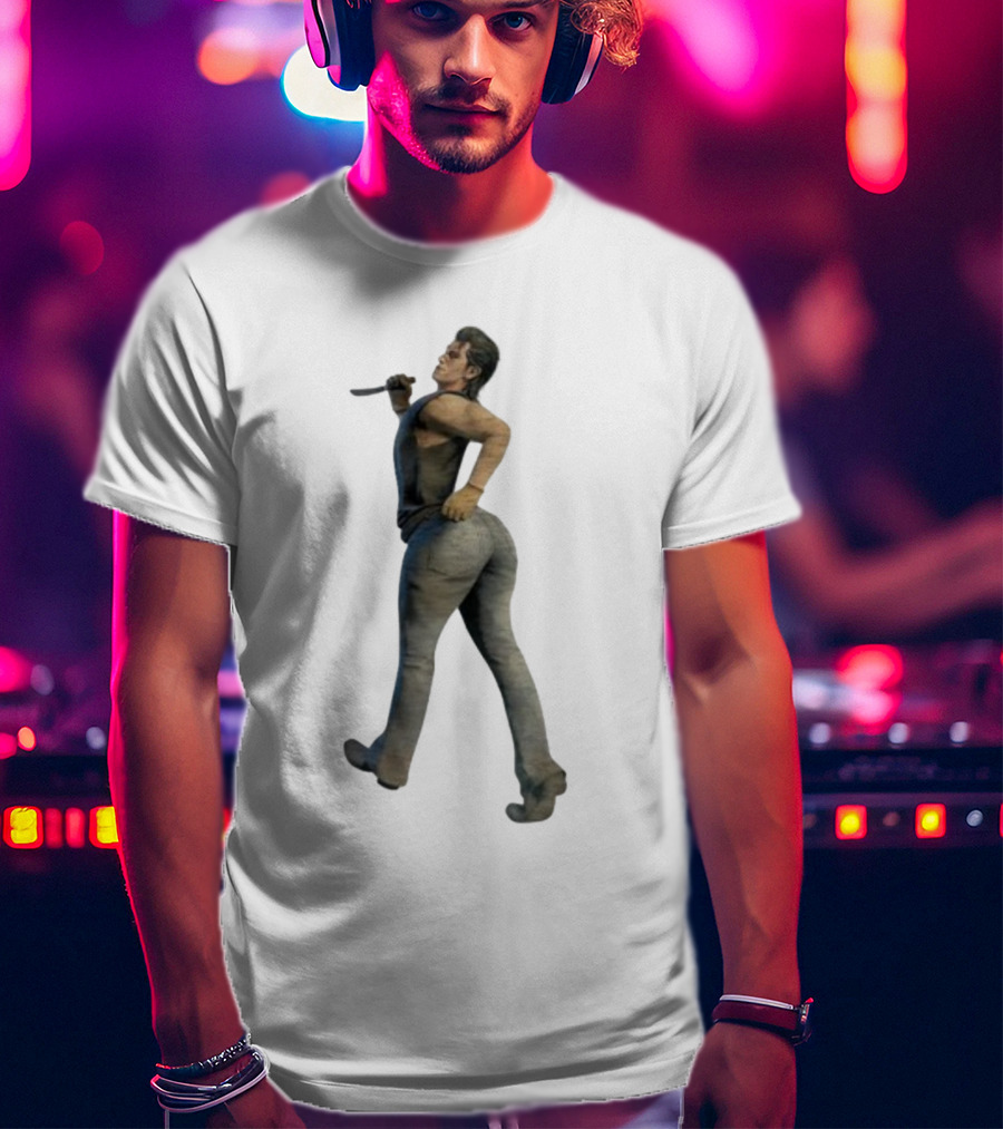 Johnny Texaschainsawgame Iconic Character Pose In Family Setting T-Shirt