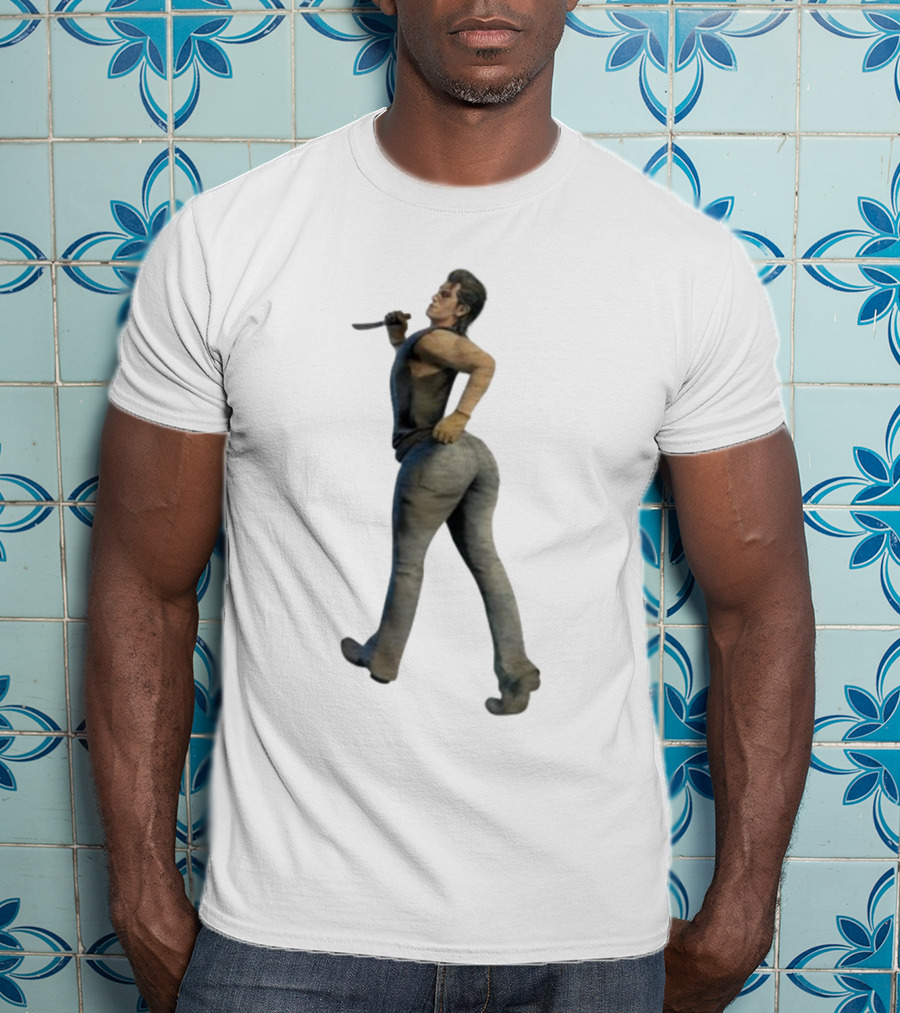 Johnny Texaschainsawgame Iconic Character Pose In Family Setting T-Shirt