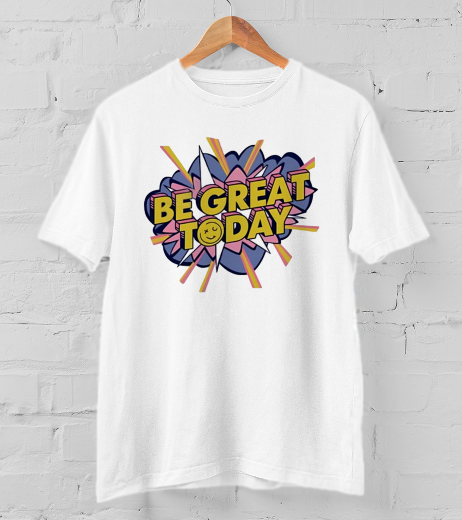 George Kittle Be Great Today Comic Burst Smile T-Shirt