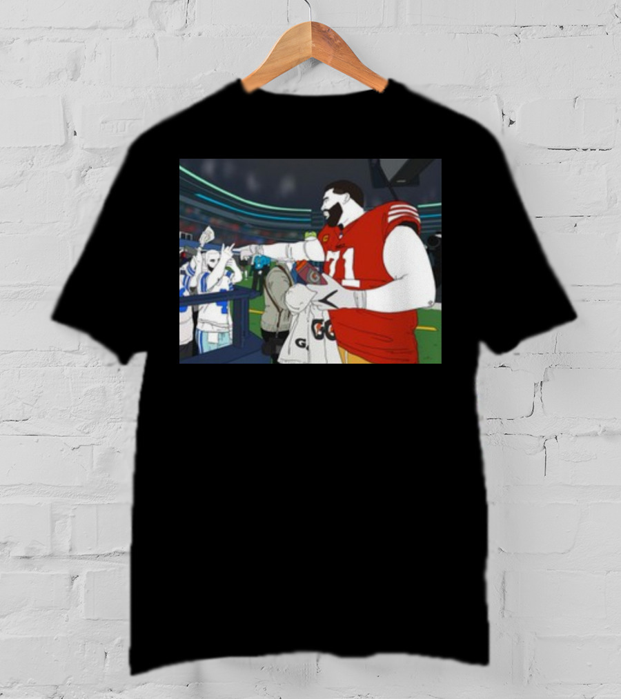 Rita Oak Trent Williams 71 Cowboys Meme Football Stadium Scene T-Shirt