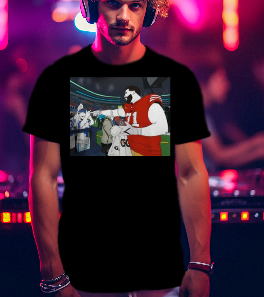 Rita Oak Trent Williams 71 Cowboys Meme Football Stadium Scene T-Shirt