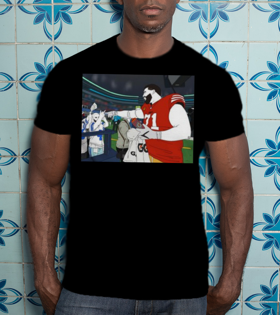 Rita Oak Trent Williams 71 Cowboys Meme Football Stadium Scene T-Shirt