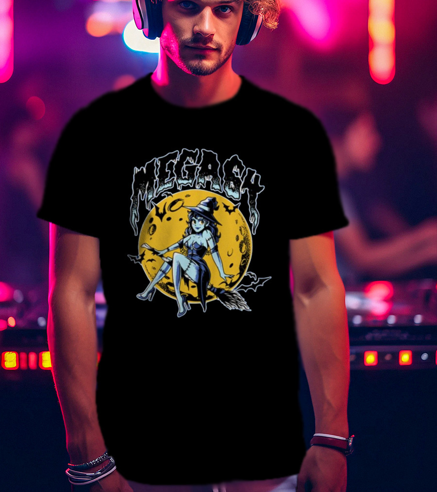 MEGASH Moon Witch Rider T-Shirt