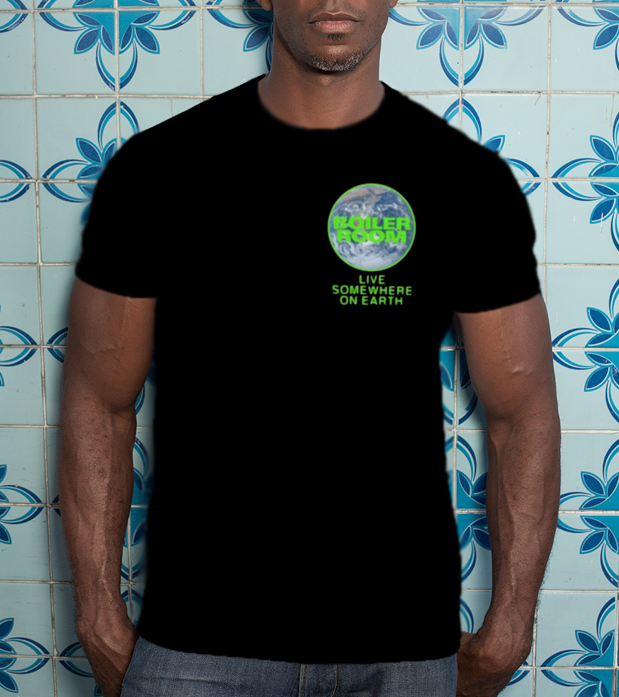 Boiler Room Live Global Broadcast Somewhere On Earth Earth Image T-Shirt