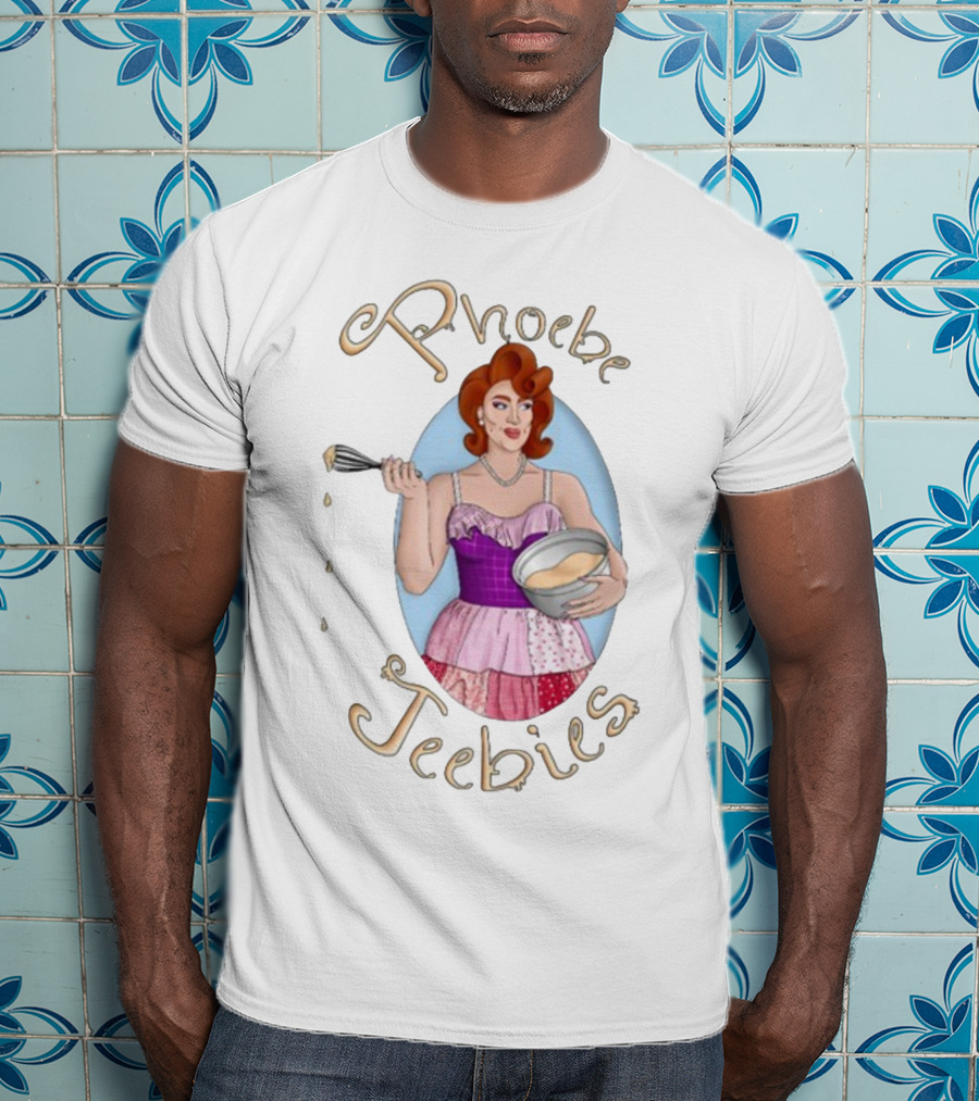 Phoebe Jeebies Baking Whisk Vintage Pin-Up T-Shirt
