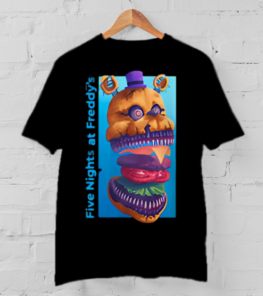 Five Nights At Freddy's Midnight Snack Jonnyblox Burger Animatronic T-Shirt