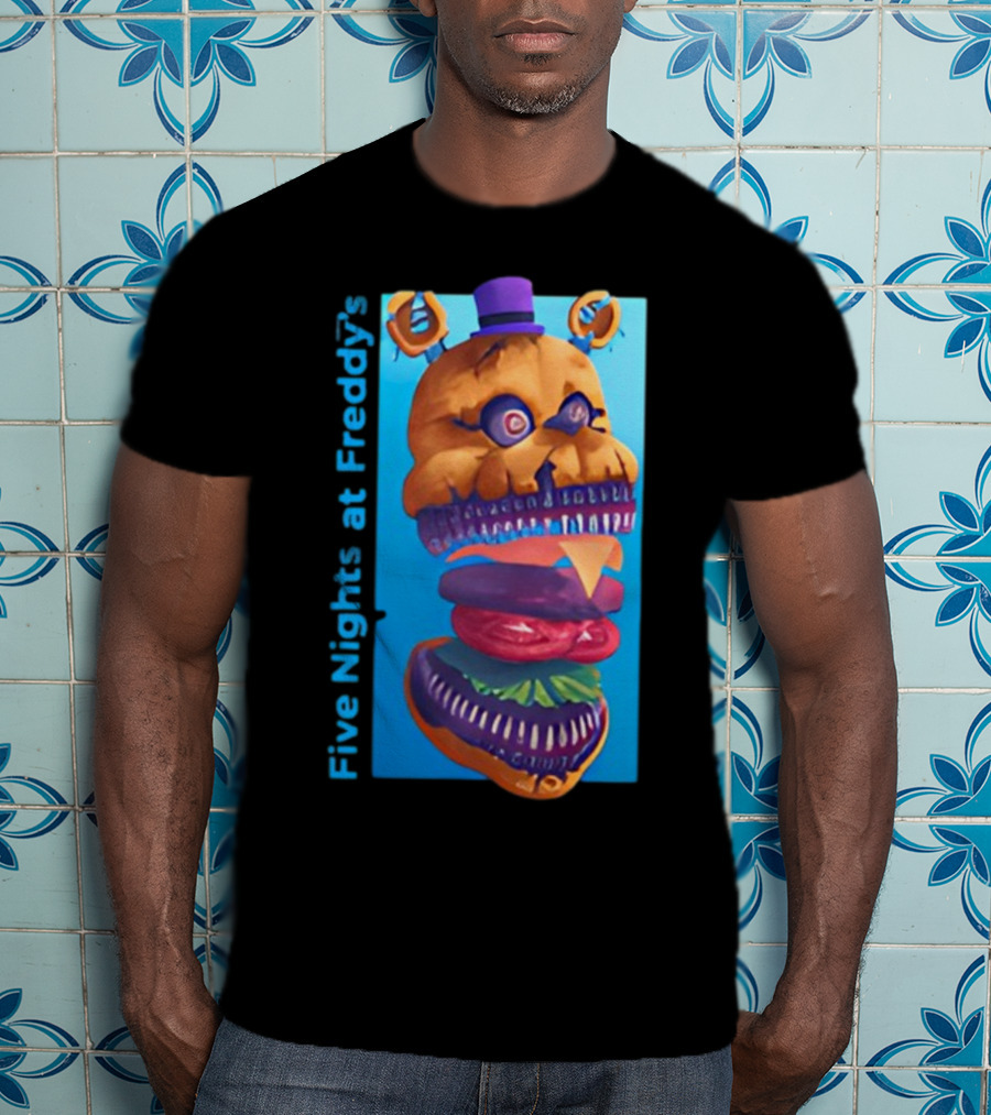 Five Nights At Freddy's Midnight Snack Jonnyblox Burger Animatronic T-Shirt