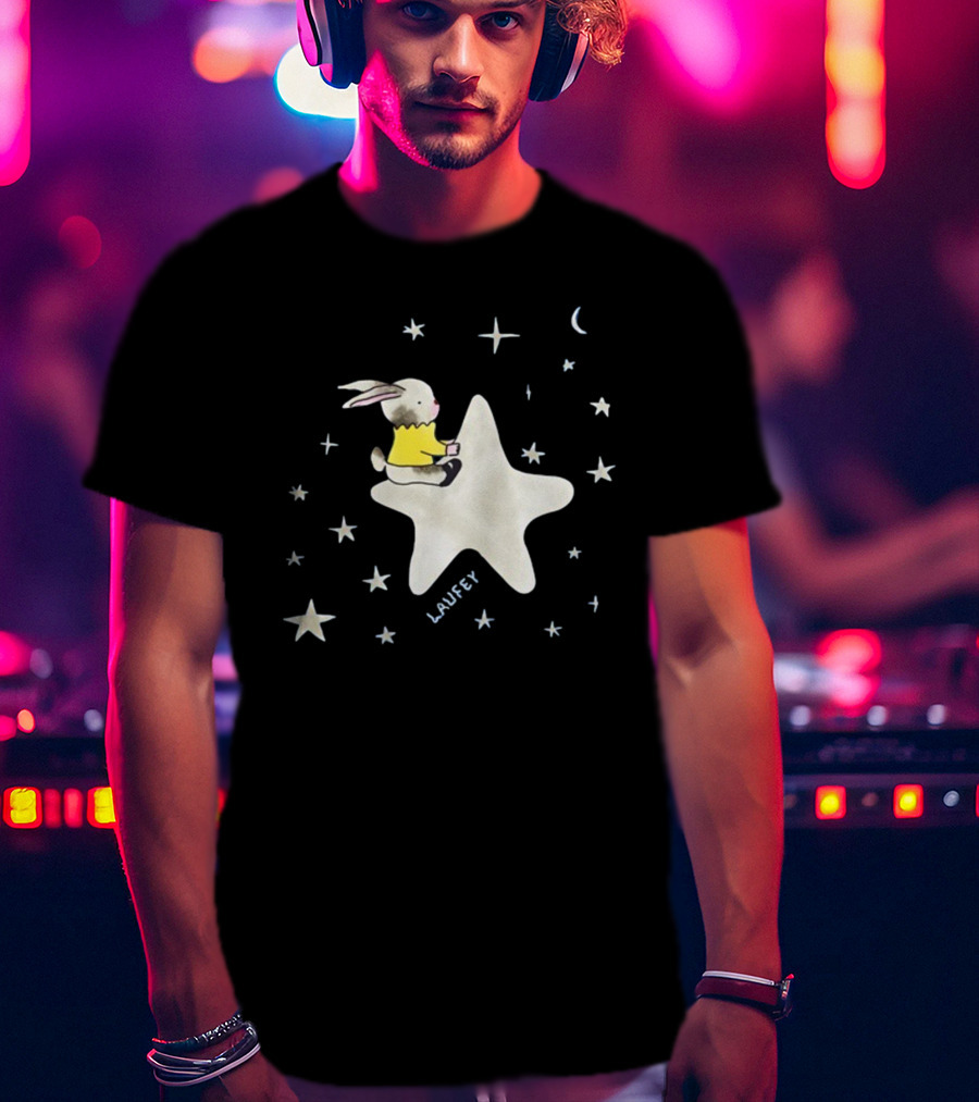 Laufey Celestial Bunny On Starry Night T-Shirt