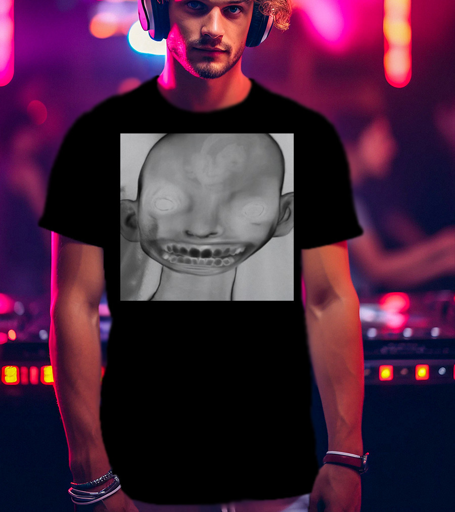 Horizonsupply Heart Stops Beating Eerie Skull Face T-Shirt
