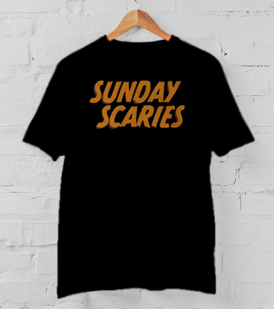 Middleclassfancy Vintage Style Sunday Scaries T-Shirt