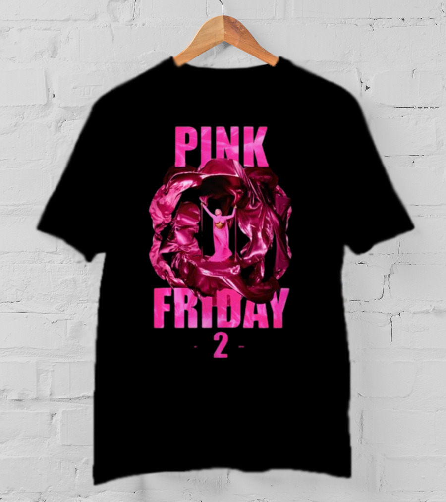 Pink Friday 2 Alternative Cover Pink Draped Figure Centered T-Shirt