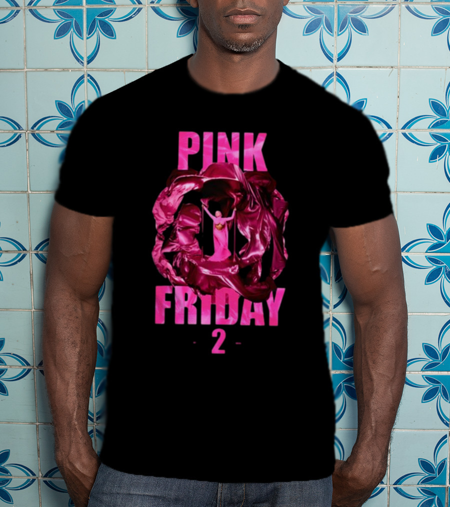 Pink Friday 2 Alternative Cover Pink Draped Figure Centered T-Shirt