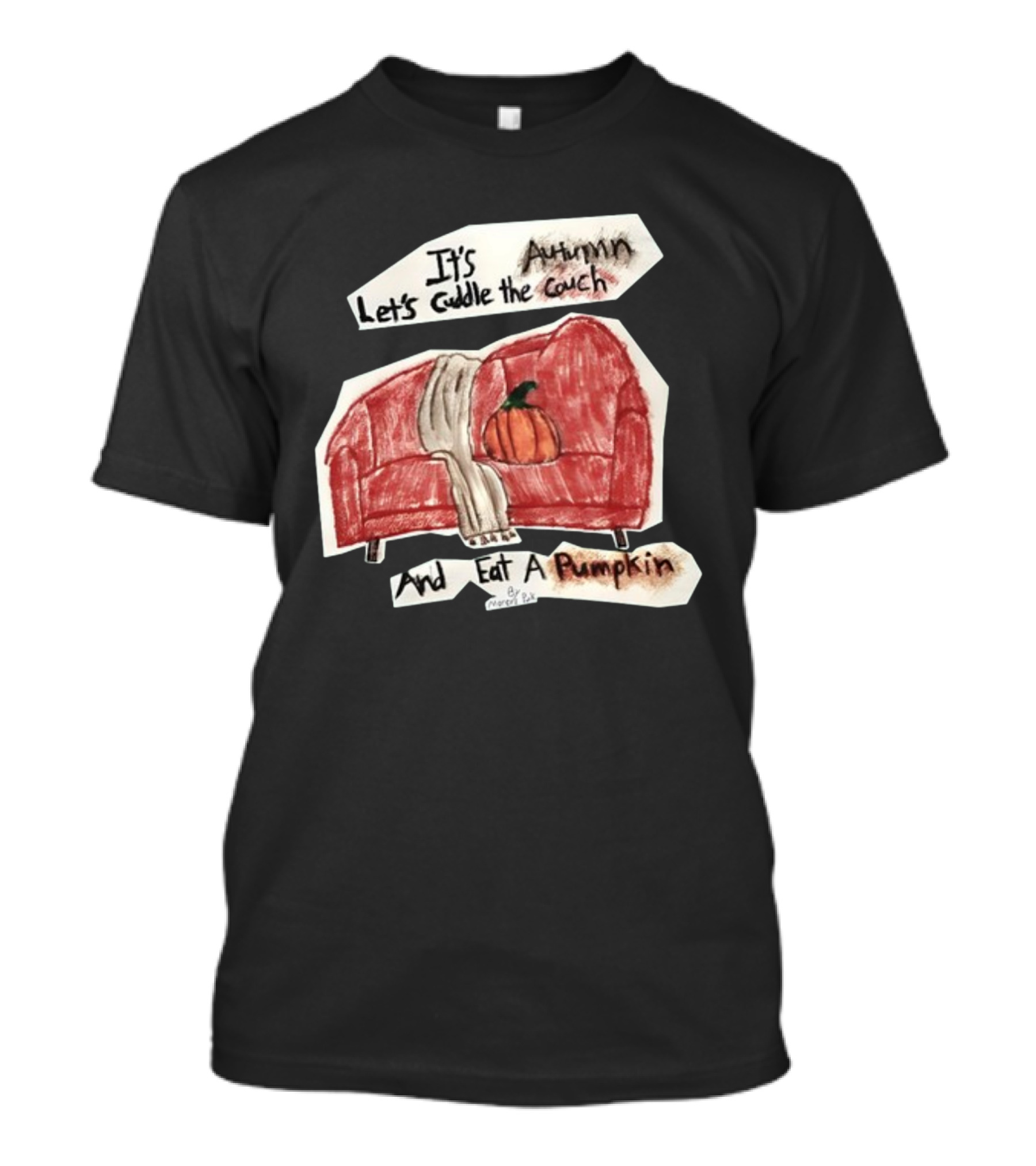 It's Autumn Let's Cuddle The Couch With A Pumpkin T-Shirt