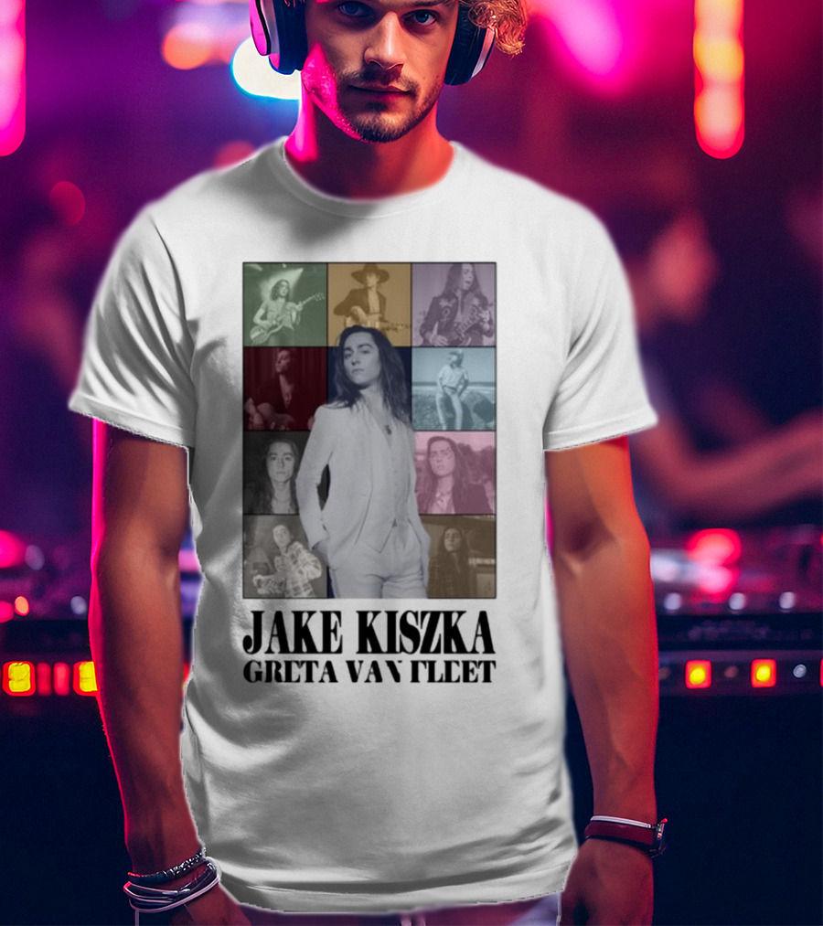 Jake Kiszka Greta Van Fleet The Eras Iconic Montage Styles And Poses T-Shirt